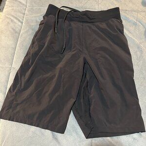 Lululemon men's running shorts 9" inseam, size small, black